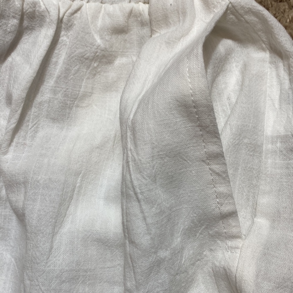 NWT Showpo. White High Waisted Elastic Waist Shorts 4 - Picture 7 of 7